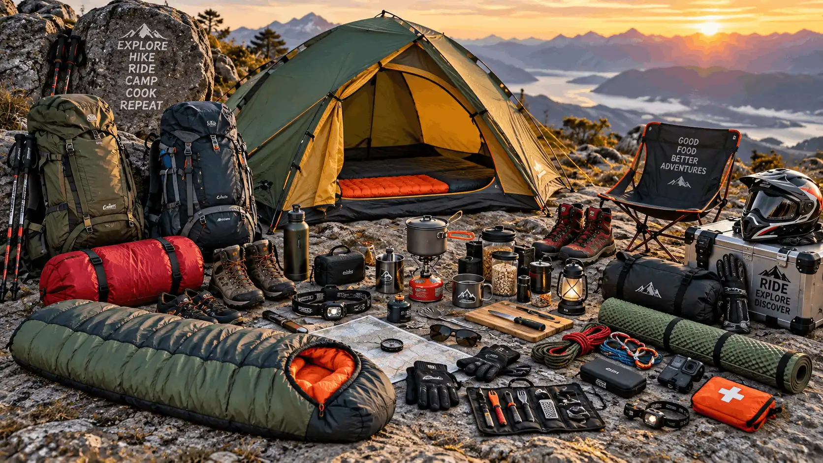 Adventure accessories for camping, trekking and travel, available at Buy Outdoor Gear Bangalore