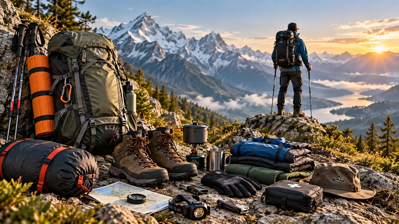 Trekking and hiking gear for trails and mountain routes, available at Buy Outdoor Gear Bangalore